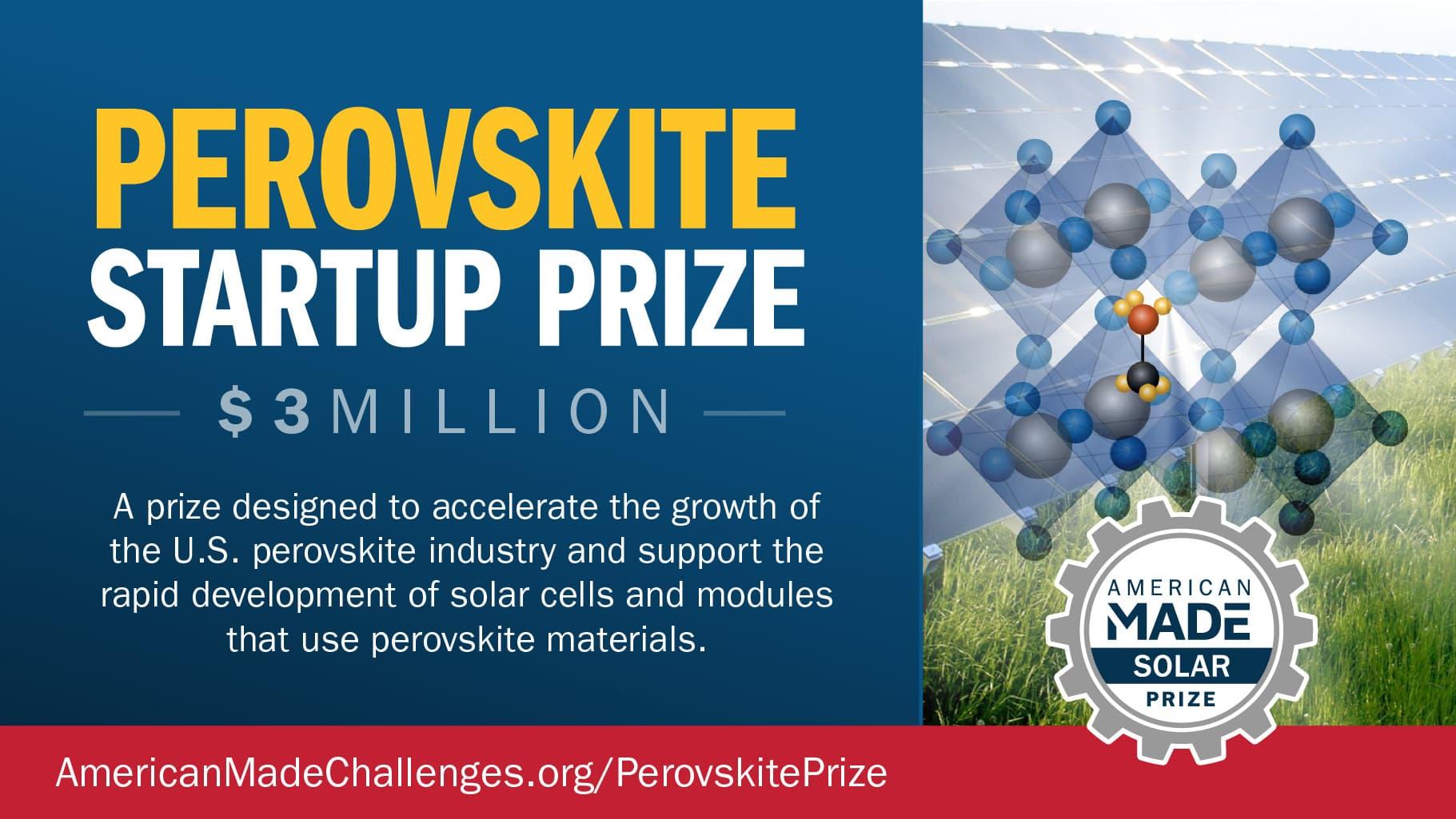Graphic listing Beyond Silicon from Tempe Arizona as a Perovskite Prize Startup Prize Finalist