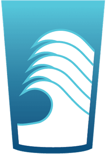 stage 5 marker - a cup of water with a 5 wave icons
